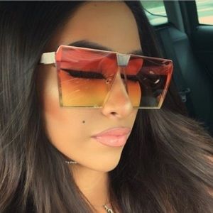 Women Transparent Square Fashion Glasses